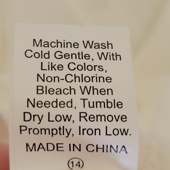 Size 2X Cotton Blend Embroidered White Textured Pullover Short Sleeve Top Blouse - Picture 15 of 15